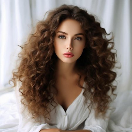 Красивая шатенка