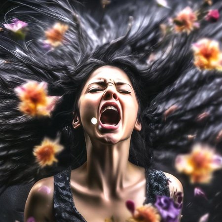 Кричит от боли