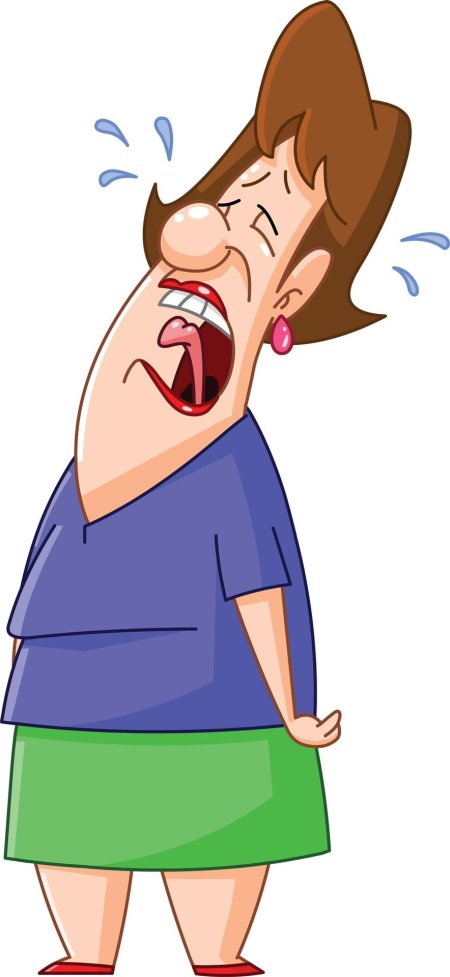 Тетя плачет