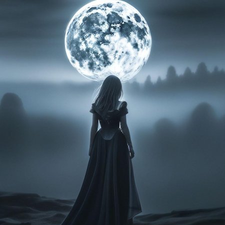 Девушка и луна