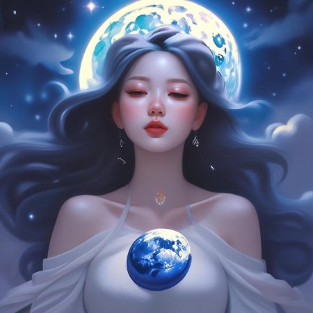 Девушка луна