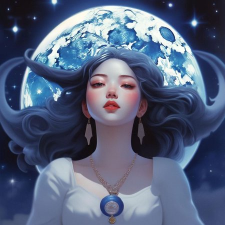Девушка луна