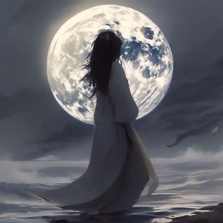 Девушка луна