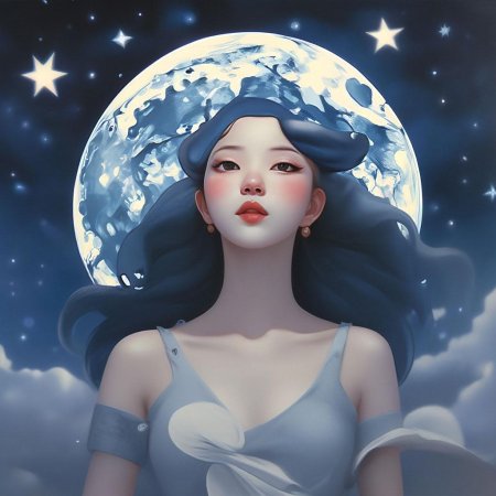 Девушка луна
