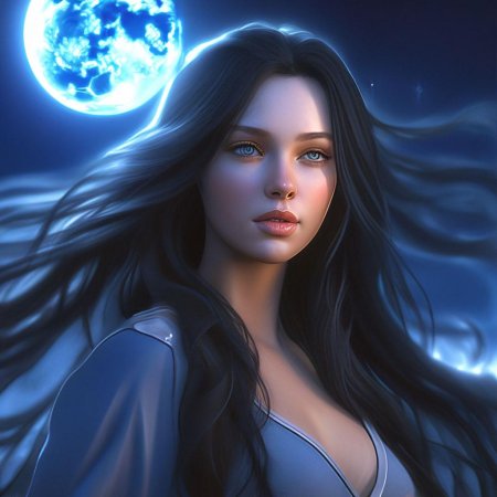 Девушка луна