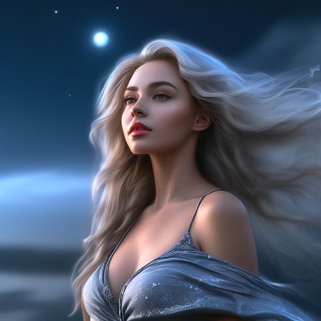 Девушка луна