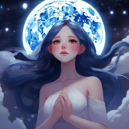 Девушка луна