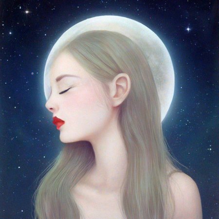 Красивая луна