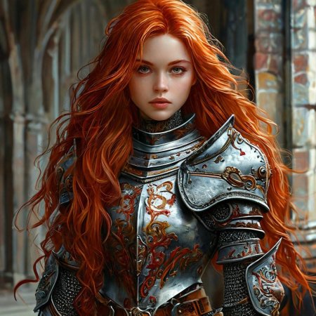 Девушка рыцарей