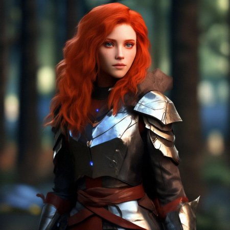 Рыжая девушка