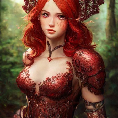 Красивая девушка рыжая