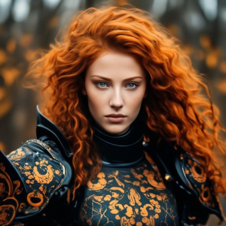 Рыжая девушка