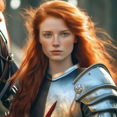 Девушка рыцарей