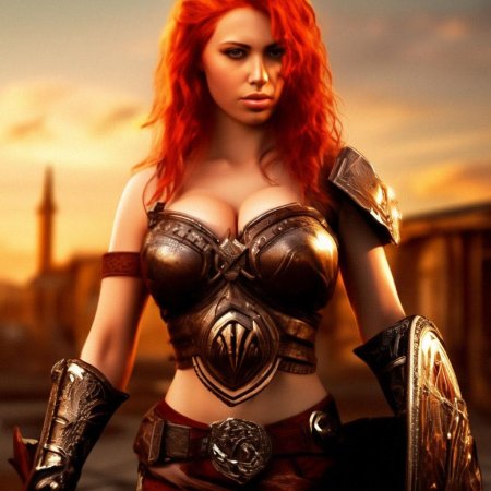 Девушка гладиатор