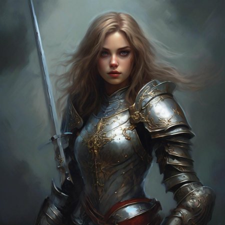 Девушка рыцарь арт