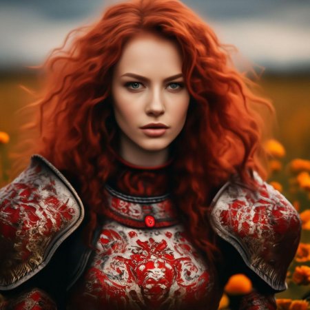 Рыжая волосы