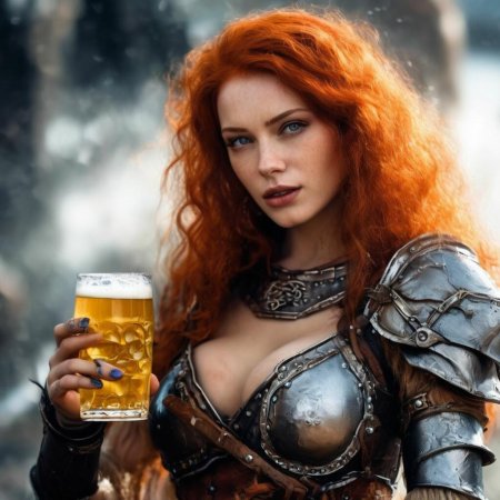 Рыжая девушка