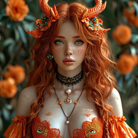 Девушка дракон