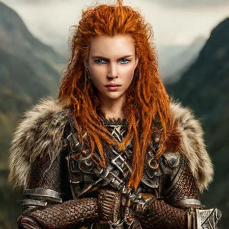 Девушка викинг