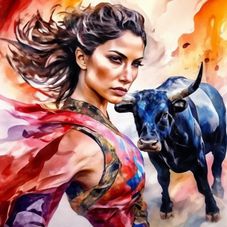 Бык живопись