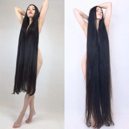 Самые длинные волосы в мире у девушки