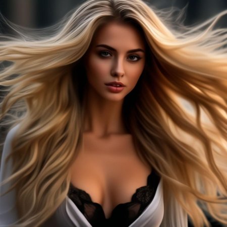 Блондинка длинные волосы