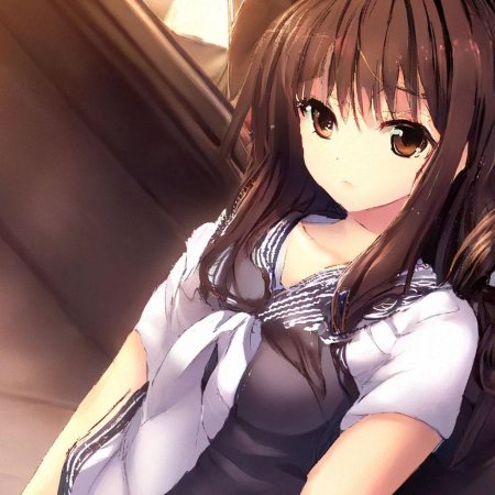 Аниме брюнетка