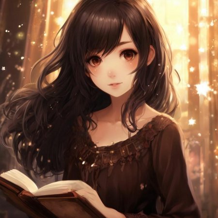 Красивая девушка аниме