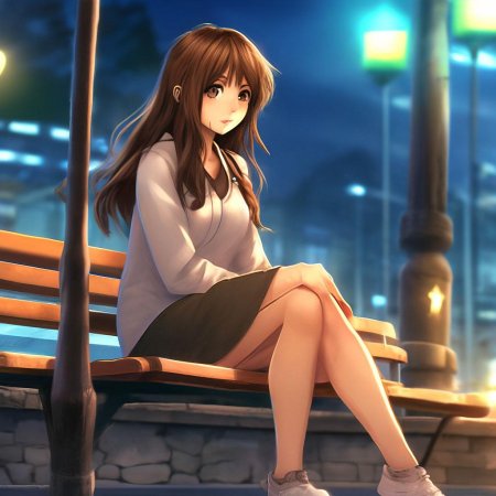 Девушка с коричневыми волосами