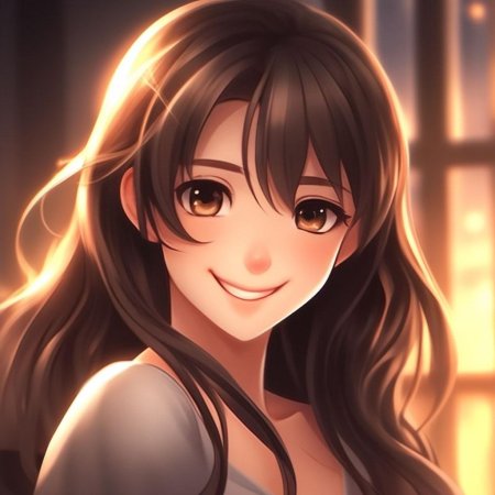 Аниме девушка брюнетка