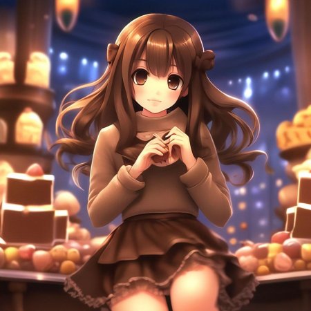 Милая аниме девушка