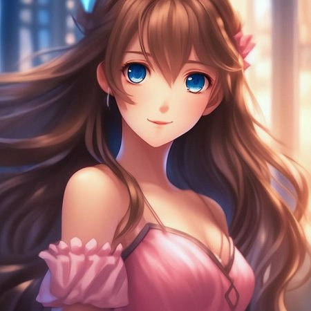 Девочка с коричневыми волосами