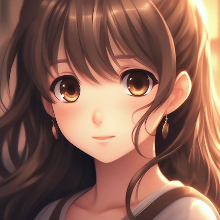 Девочка с коричневыми волосами