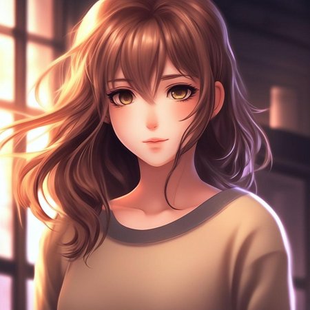 Красивая аниме девушка