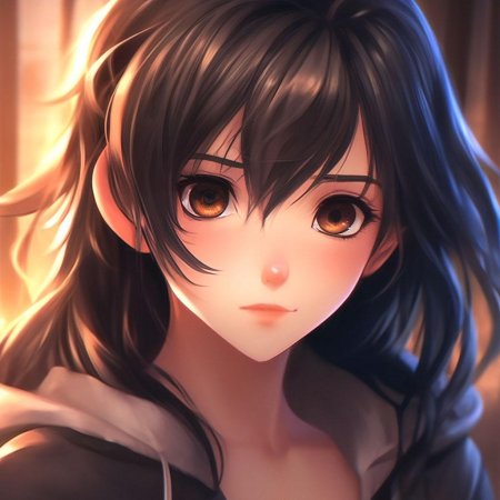 Брюнетка с карими глазами