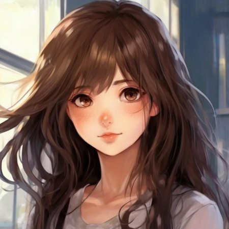 Девушка с карими глазами и коричневыми волосами