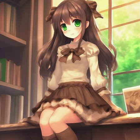 Аниме девочки в юбках