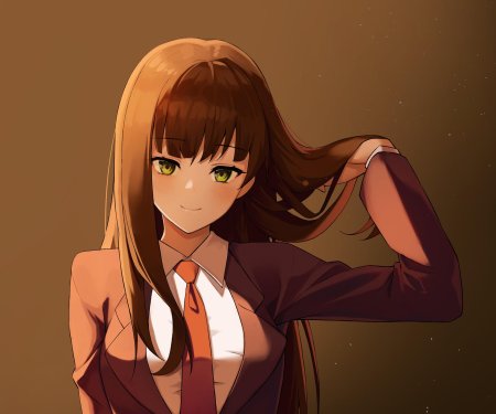 Девушка в коричневом