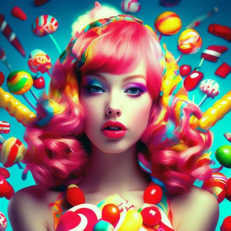 Яркая девушка