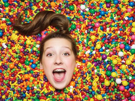 Фотосессия с конфетами