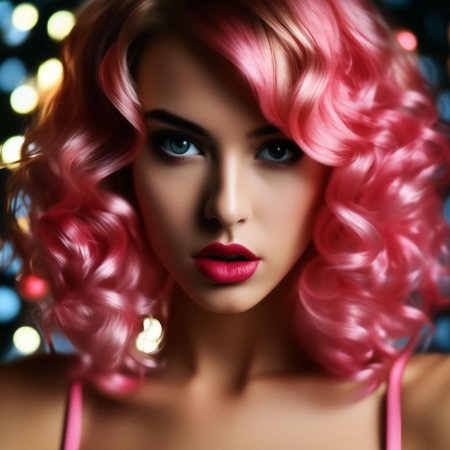 Розовые волосы