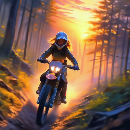 Девушка мотоциклистка