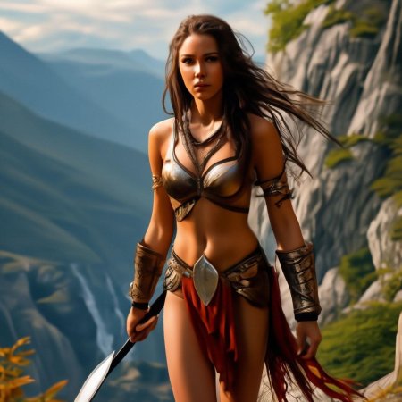 Девушка воительница