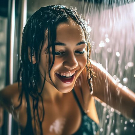 Девушка в душ