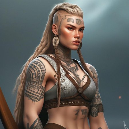 Девушка викинг