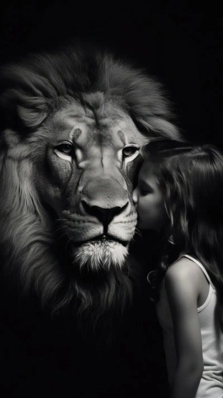 Фотосессия со львом