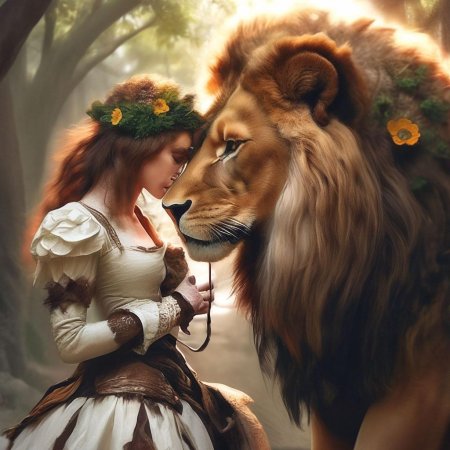 Лев девушка