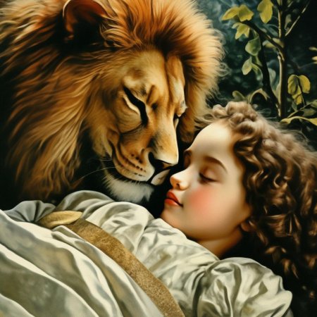 Лев живопись