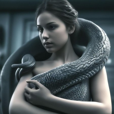 Красивые девушки со змеями