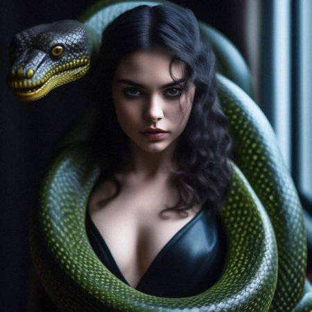 Женщина со змеей